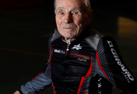 Robert Marchand recordman heureplus de 100 ans sur Cycles D.Girard